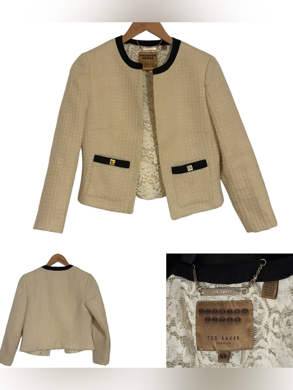 Ted Baker Boucle Cropped Jacket